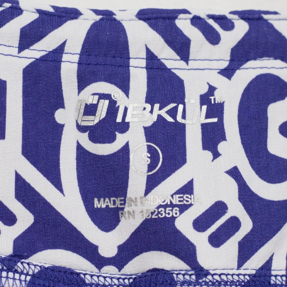 IBKÜL Geometric Print‎ Athletic Golf Tennis Pickleball Skort Blue White Sz S